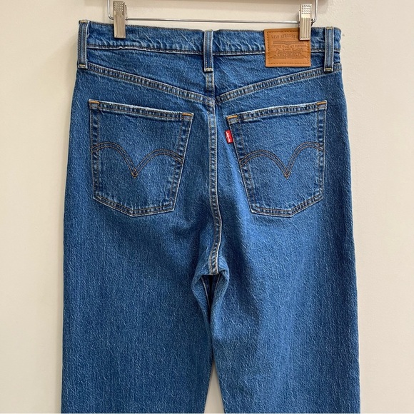 Levi’s Premium Denim RIBCAGE Straight Ankle Jeans In Jeans Color Women’s Size 30 - Picture 6 of 16